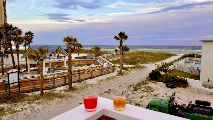 Specialty cocktails overlooking Fort Walton Beach Specialty cocktails overlooking Fort Walton Beach